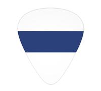 Finnish flag Print Guitar Picks 12 Pack - Thin Medium Heavy Plectrums for Acoustic Guitar Bass Electric Guitar