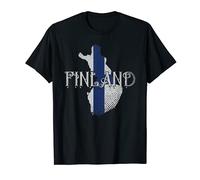 Finnish Flag Scandinavian Roots Finn Pride Sisu Finland T-Shirt
