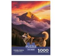 Finnish Lapphund Jigsaw Puzzles Puzzle for Adults Kids. 1000 Pieces Impossible Challenge Toy Educational Game Home Decoration for Adults& Kids Age 14 Years Up 38x26cm/1000pcs