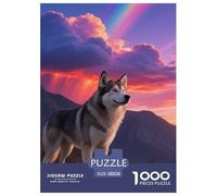 Finnish Lapphund Jigsaw Puzzles Puzzles for Adults Kids. 1000 Piece Impossible Challenge Toy Educational Game Home Decoration for Educational Games Gifts 38x26cm/1000pcs