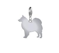 Finnish Lapphund Silhouette Silver Charm