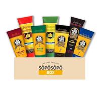 Finnish Mustard Mix Set Auran & Turun Mustard 275g (0.60lb) x 7 Tubes Many Flavors Finnish Mustard in a Söpösöpö Box SOPOSOPO