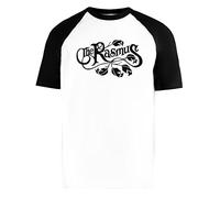 Finnish Rock Band Logo Unisex White Baseball T-Shirt Men Women Short Sleeve Baseball T-Shirt, white, S