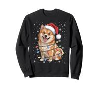 Finnish Spitz Dog Tree Lights Christmas Sweater Pet Dogs Sweatshirt