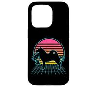 Finnish Spitz Dog Vintage 80s Vaporwave Aesthetic Puppy Case for iPhone 15 Pro