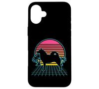 Finnish Spitz Dog Vintage 80s Vaporwave Aesthetic Puppy Case for iPhone 16 Plus