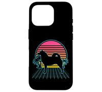 Finnish Spitz Dog Vintage 80s Vaporwave Aesthetic Puppy Case for iPhone 16 Pro