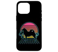 Finnish Spitz Dog Vintage 80s Vaporwave Aesthetic Puppy Case for iPhone 16 Pro Max