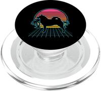Finnish Spitz Dog Vintage 80s Vaporwave Aesthetic Puppy PopSockets PopGrip for MagSafe