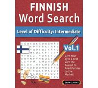 FINNISH WORD SEARCH - LEVEL OF DIFFICULTY: MEDIUM - VOL.1 - DELTA CLASSICS - GIVE YOUR EYES A REST WITH THE EASIEST TO READ PUZZLES ON THE MARKET!