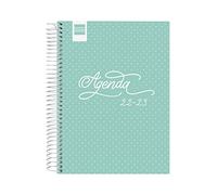 Finocam - 2022 2023 Diary Cool 1 Day Page September 2022 - June 2023 (Learning Year) + July & August Overview Turquoise Catalan