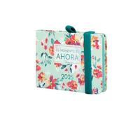 Finocam - 2025 Minimal Agenda Design Vertical Week View (Jan 2025 - Dec 2025) Spanish/English Planner M0 - 104x73 mm Turquoise Hardcover