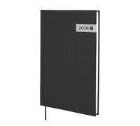 Finocam - Agenda 2026 Week to View Vertical | January - December (12 months) | 2026 Annual Agenda with Dot Ribbon | Porto Hardcover - Black - Spanish