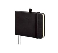 Finocam - Agenda 2026 Week to View Vertical | January - December (12 months) | 2026 Yearly Agenda with Elastic Band and 2 Dot Ribbons | Minimal Texture Hardcover - Black - Spanish