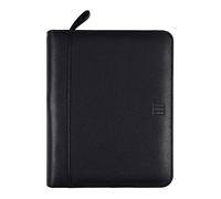Finocam - Andrea 2025 Open Leather Zipper Organizer Agenda Week to View Vertical January 2025 - December 2025 (12 months) Black Spanish