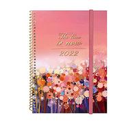 Finocam - Appointment Calendar 2022 Weekly Planner, from January 2022 to December 2022 (12 Months) E10-155 x 212 mm Spiral Design Collection Moment International