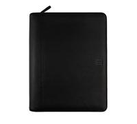 Finocam - Black Andrea Zip-Close Leather Document Holder