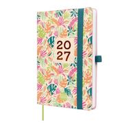 Finocam Capri Weekly Planner 16-Month | Weekly View Horizontal Layout · September 2026 to December 2027 | Jungle · International - Week-to-view diary