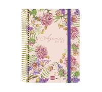Finocam - Cloe Agenda 2025 1 Day Page January 2025 - December 2025 (12 months) Pink Spanish