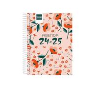Finocam - Cool Agenda 2024 2025 1 Day Page September 2024 - June 2025 (lesson year) + July and August summary Catalan Floral
