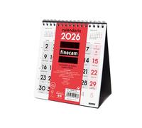 Finocam - Desk Calendar for Writing 2026 with Large Numbers Monthly Layout January - December 2026 12 Months | Calendar 2026 | Neutral Monthly Planner - Italian, Large Number Table