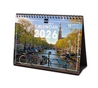 Finocam - Desktop Calendar 2026 Month to View January - December 2026 + Sep.-Dec. 2025 (4 months) reduced | Calendar 2026 | Images Amsterdam - International