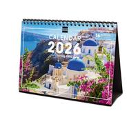 Finocam - Desktop Calendar 2026 Month to View January - December 2026 + Sep.-Dec. 2025 (4 months) reduced | Calendar 2026 | Images Charming - International