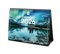 Finocam - Desktop Calendar 2026 Month View January - December 2026 + Sep.- Dec. 2025 (4 months) reduced | Calendar 2026 | Nature Images - Catalan