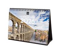 Finocam - Desktop Calendar 2026 Month View January - December 2026 + Sep.- Dec. 2025 (4 months) reduced | Calendar 2026 | Images Cities - English