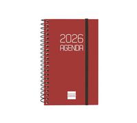 Finocam - Diary with Notepad DuoBand 2026 Week to View Horizontal January 2026 - December 2026 (12 months) Black Spanish