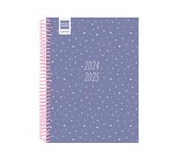 Finocam - Diva Agenda 2024 2025 1 Day Page September 2024 - June 2025 (lesson year) + July and August summary Stars Catalan