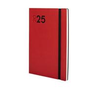 Finocam - Dynamic Mara 2025 Weekly Horizontal View Agenda January 2025 - December 2025 (12 months) Catalan Red