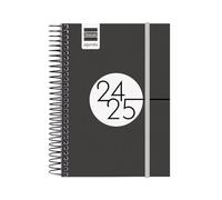 Finocam - Espir Agenda 2024 2025 1 Day Page September 2024 - August 2025 (12 months) Black Catalan
