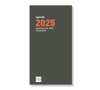 Finocam - Flat Annual Refill 2025 Week Horizontal View January 2025 - December 2025 (12 months) Catalan