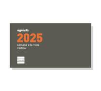 Finocam - Flat Annual Refill 2025 Week Vertical View January 2025 - December 2025 (12 months) Spanish