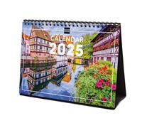 Finocam - International 2025 Desktop Photo Calendar Month View January 2025 - December 2025 (12 Months) Charming International