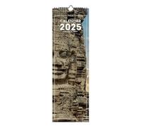 Finocam - International 2025 Spiral 15x48 Wall Photo Calendar Month View January 2025 - December 2025 (12 Months) Traveling International