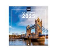 Finocam - International 2025 Wall Photo Calendar Month View January 2025 - December 2025 (12 Months) London International