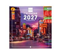 Finocam International Wall Calendar 2027 | Traveling Images - Monthly calendar - Planning and Organisation