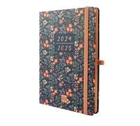 Finocam - Minimal 2024-2025 18-Month Diary Horizontal Week View July 2024 - December 2025 (18 Months) Girl International