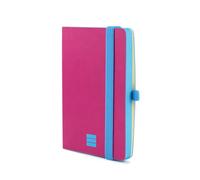 Finocam - Modern Plain Pink Notebook, Soft Cover, Micro-Perforated Pages, Elastic closure, Pen Loop, 144 Pages