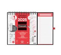 Finocam - Neutral Calendar with Magnet to Write 2025 Month View January 2025 - December 2025 (12 months) Spanish
