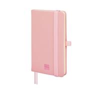 FINOCAM - Nexo Notebook Hard Cover Dotted Pink | Small Notebook with Micro-Perforated Pages | Pocket and Pen Holder | 72 Pages, Ideal as a Bullet Journal