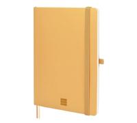 FINOCAM - Nexo Notebook Soft Cover Plain Camel | A5 Notebook with Micro-Perforated Pages | Pocket and Pen Holder | 72 Pages, Ideal for Writing and Drawing