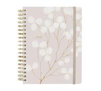 Finocam - Planner 2026 Horizontal Week to View | January - December (12 months) | B5 Annual Planner 2026 with elastic band | Hardcover Double Spiral Optimal - Vera - International