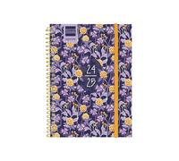 Finocam - Secondary Agenda 2024 2025 Weekly Horizontal View September 2024 - June 2025 (lesson year) + July and August summary Lilac Spanish