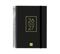 Finocam Secondary Agenda Course 2026 2027 Daily| Black · English