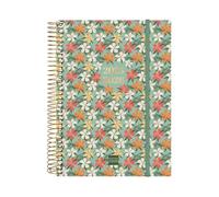 Finocam - Spiral 18-Month Planner 2025-2026 2 Days Page July 2025 - December 2026 (18 Months) Daisy International