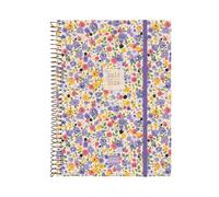 Finocam - Spiral 18-Month Planner 2025-2026 Horizontal Week View July 2025 - December 2026 (18 Months) Girl International
