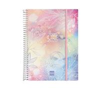 Finocam - Spiral 18-Month Planner 2025-2026 Horizontal Week View July 2025 - December 2026 (18 Months) Pretty International